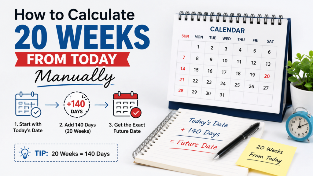 How to Calculate 20 Weeks From Today Manually