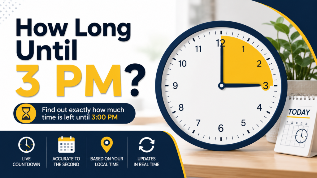 How Long Until 3 PM?